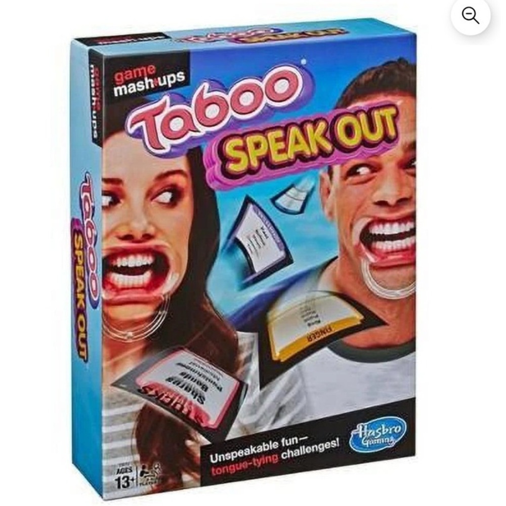 Hasbro Gaming Mashups Taboo Speak Out Party Board Game E6731‎ New Sealed